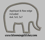 Applique & Raw Edge Elephant 2