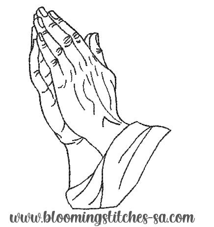 Praying Hands Outlines