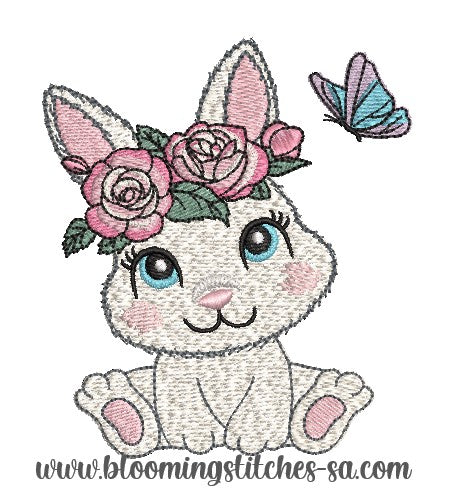 Bunny with roses