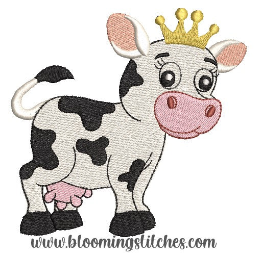 Cow with crown