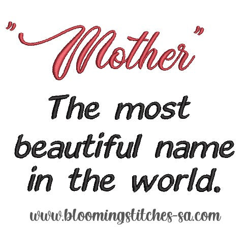 Mother Name (saying)