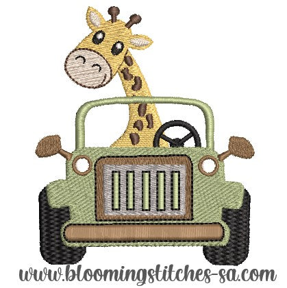 Safari Jeep Giraffe