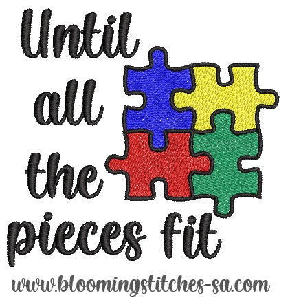 Until all the pieces fit