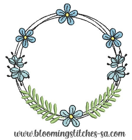 Floral and Ferns wreath