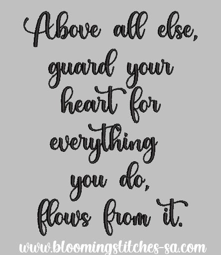 Guard Your Heart Saying
