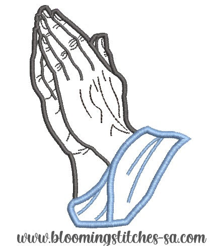 Appliqué Praying Hands