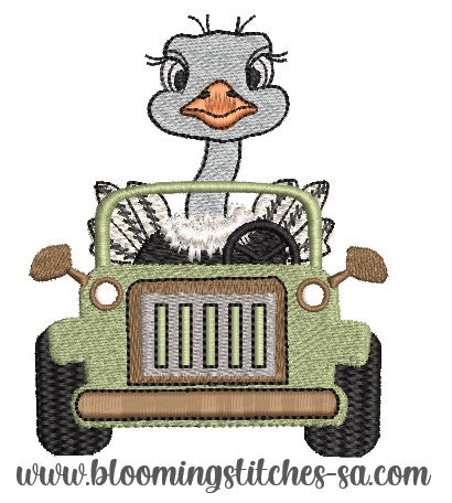 Safari Jeep Ostrich