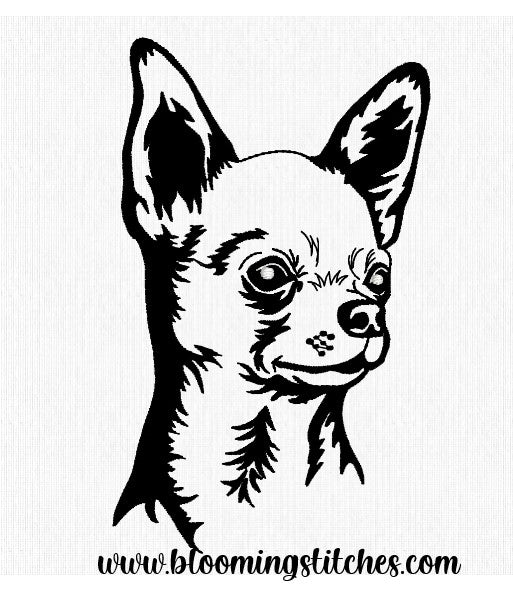 Chihuahua Dog Line Design