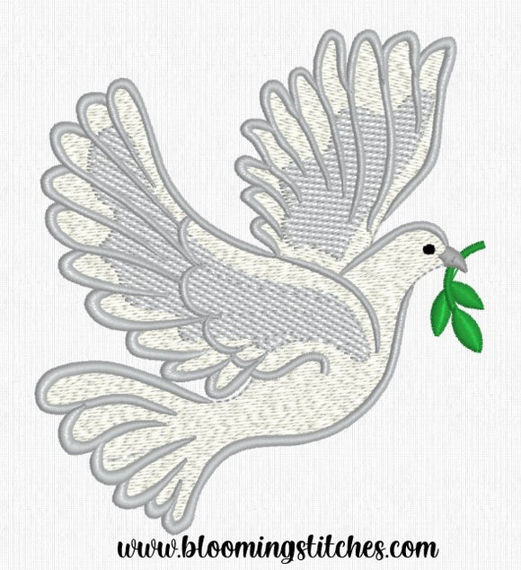 Dove with Leaf