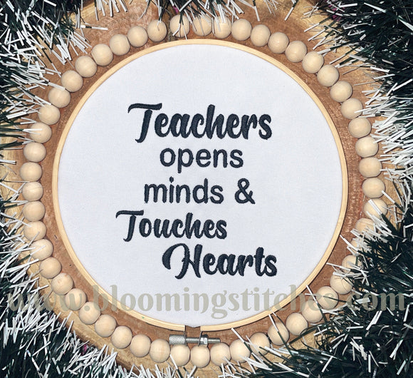Teachers opens minds