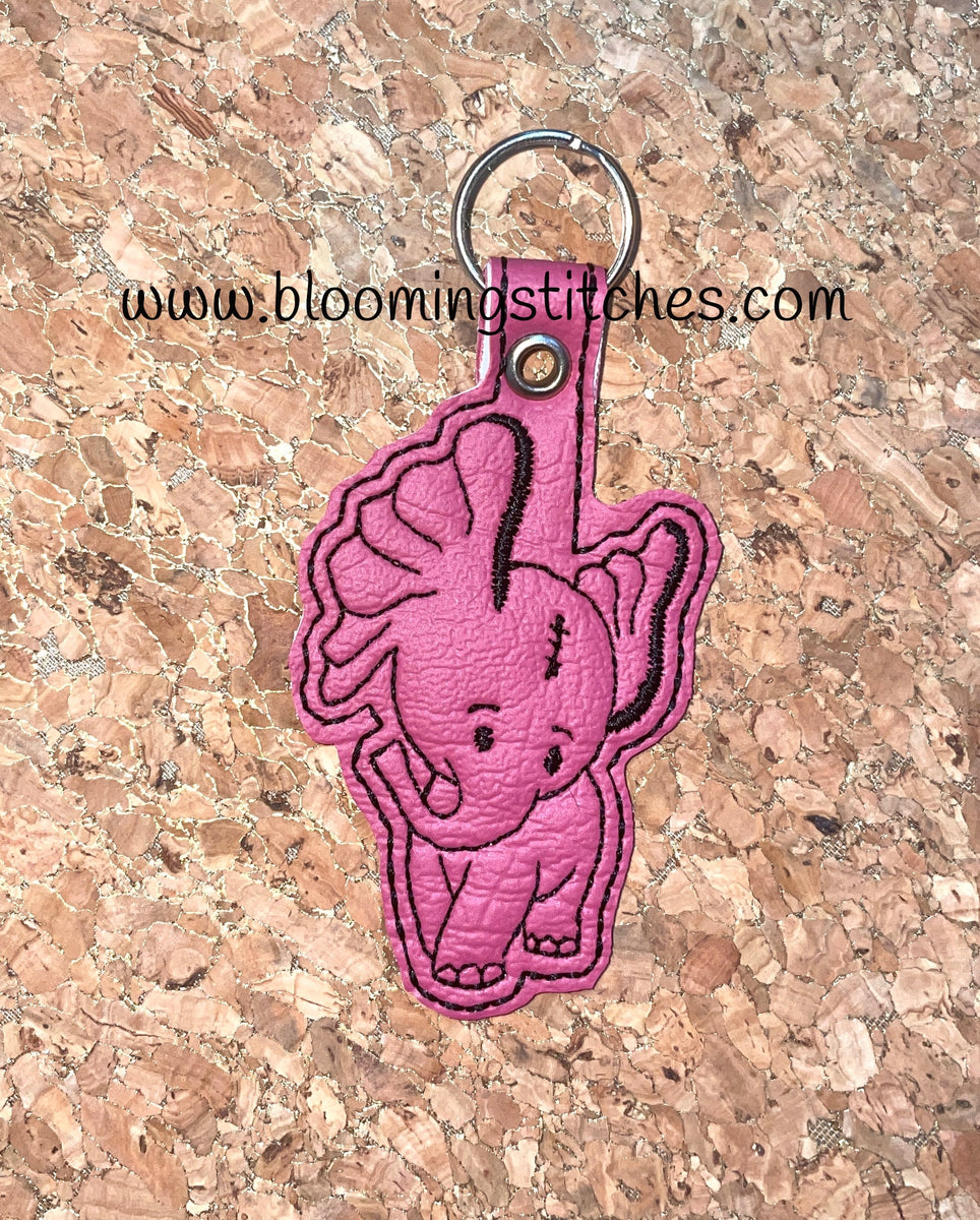 Elephant (Nursery) Key Fob Blooming Stitches