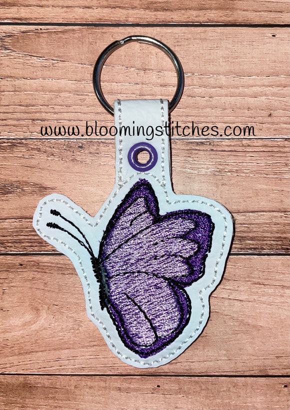 Butterfly Purple Key Fob