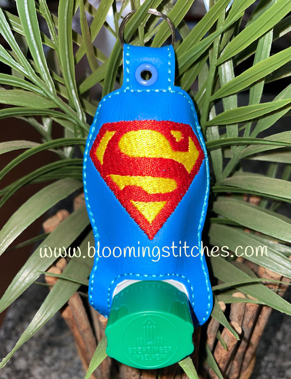 Superman Inhaler Case In the Hoop