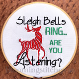 Are you listening (Sleigh bells ring)
