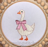 Goose with polkadot bow