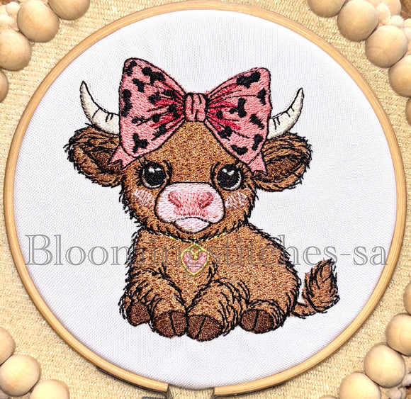 Highland Cow Girl 1