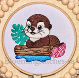 Otter on Stump