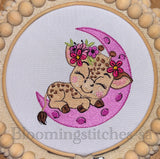 Baby Giraffe on moon