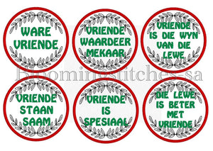 Vriende Glasmatjies / Coasters