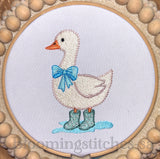 Goose with boots