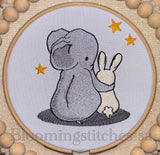 Elephant hugging friend 2