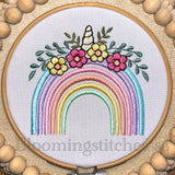 Unicorn Rainbow florals