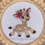 Baby Giraffe Running