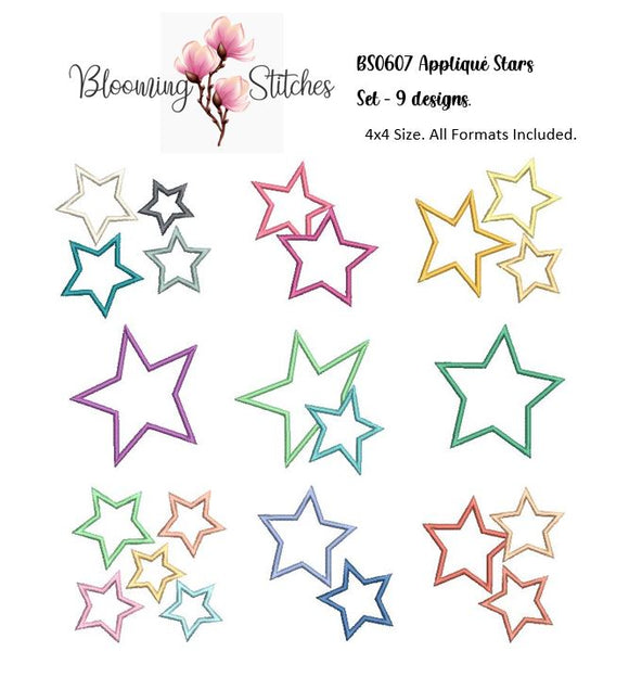 Appliqué Stars SET 1
