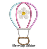 Appliqué Air Balloon With Flower