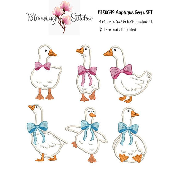 Appliqué Geese SET