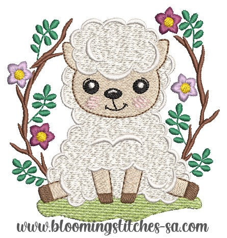 Sheep in Wreath