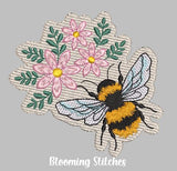 Bumblebee with flowers
