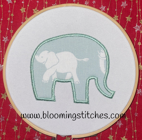 Applique & Raw Edge Elephant 2