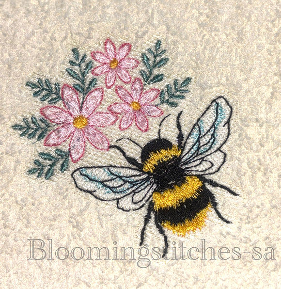 Bumblebee with flowers