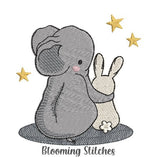 Elephant hugging friend 2