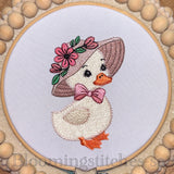Little goose with hat