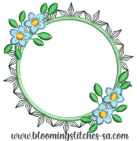 Floral Geometric Wreath