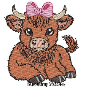 Highland Cow Girl 6