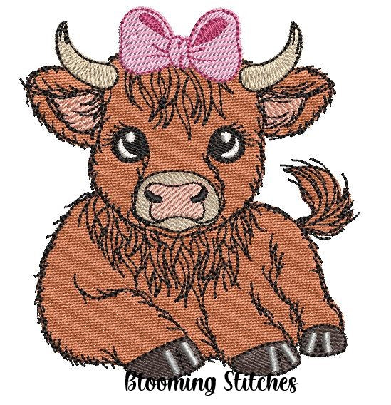 Highland Cow Girl 6