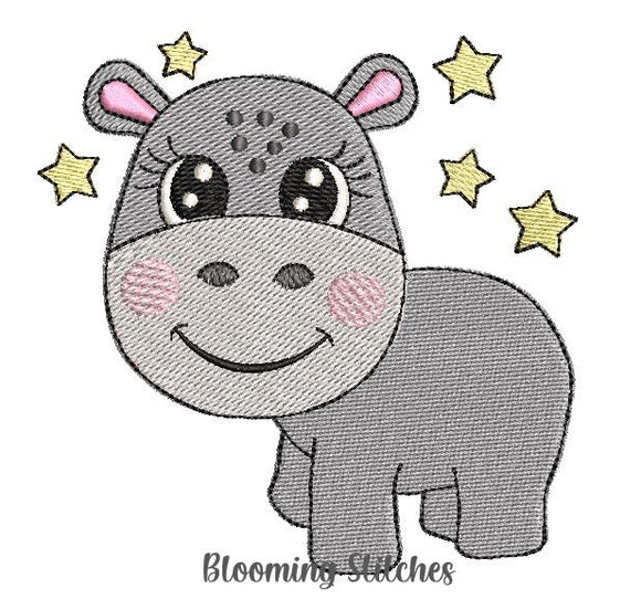 Hippo with stars