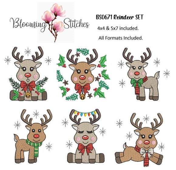 Christmas Reindeer SET