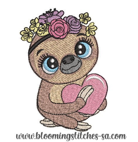 Sloth with heart