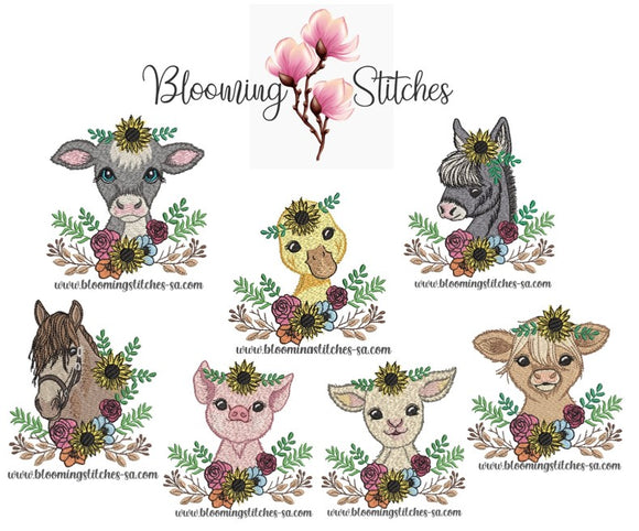 Sunflower Animals SET