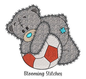 Tatty Teddy with soccer ball 25