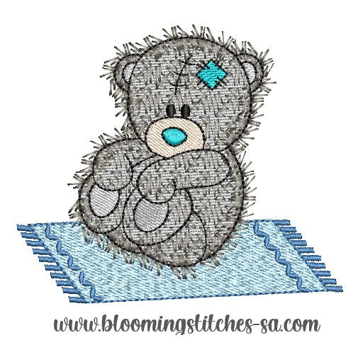 Tatty Teddy on Blanket