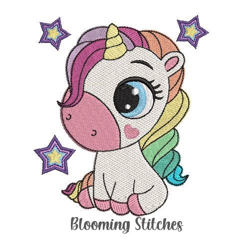 Unicorn with stars