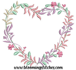 Wildfloral Heart wreath