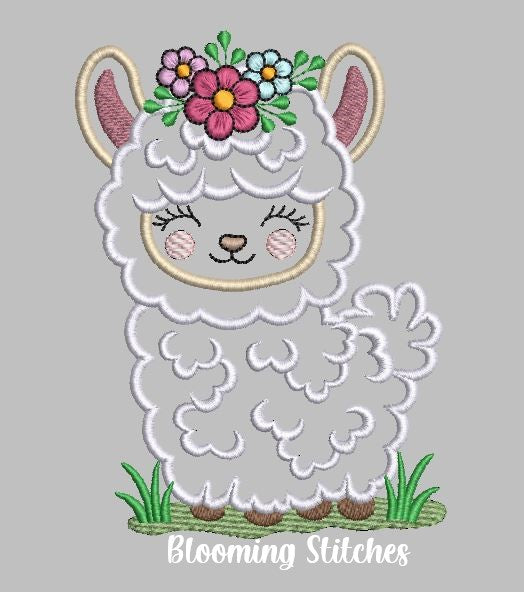 Wooly Llama Appliqué