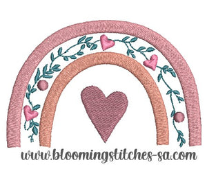 Boho Rainbow With Hearts
