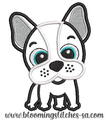 Boston Terrier Appliqué